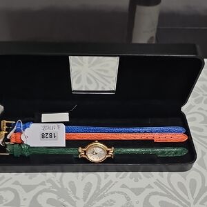 Fendi Women's Watch with Blue and Green Straps